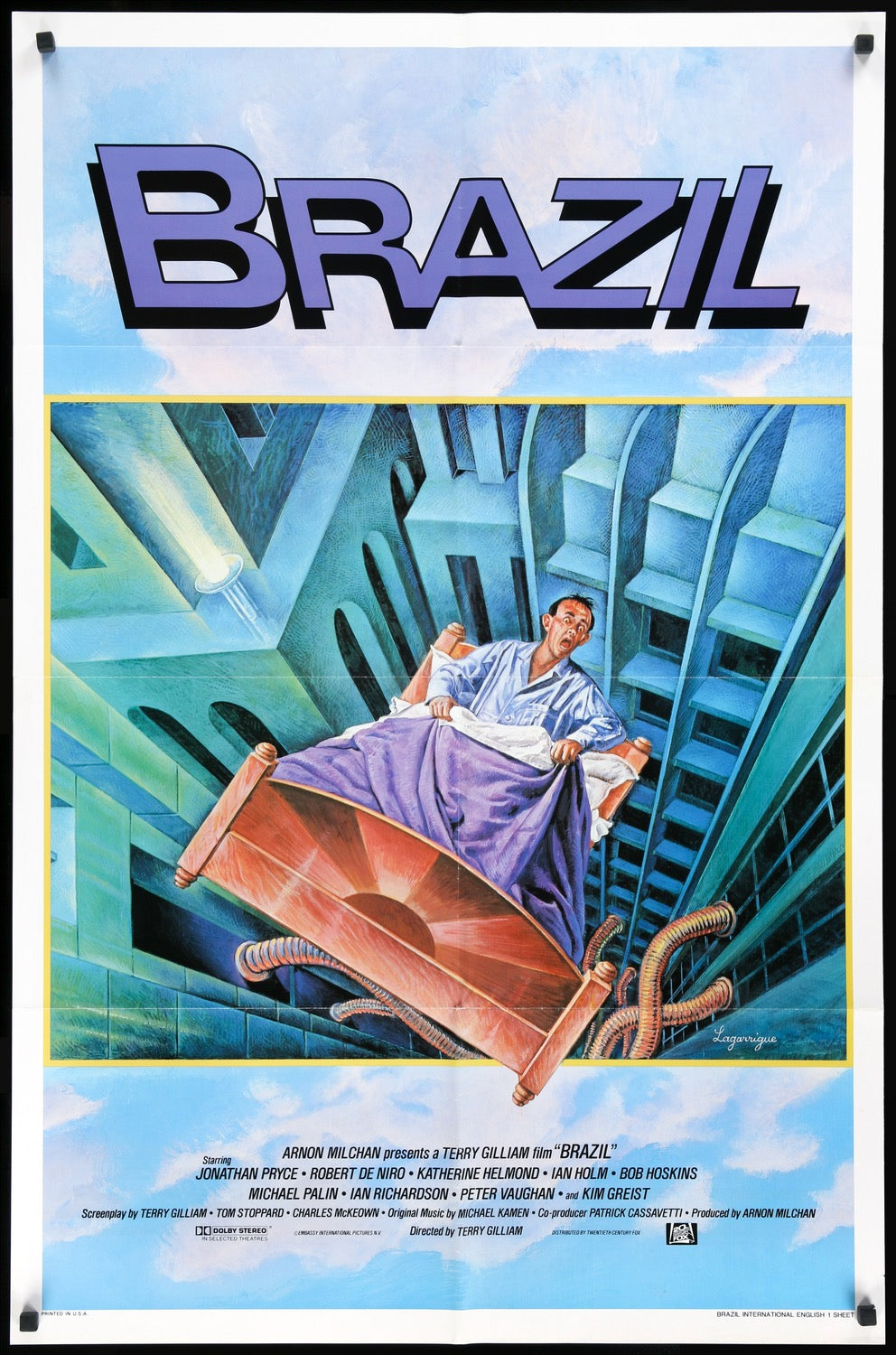 Brazil (1985) original movie poster for sale at Original Film Art - Vintage Movie Posters
