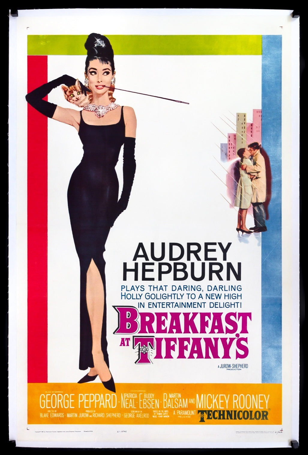 Breakfast at Tiffany's (1961) original movie poster for sale at Original Film Art - Vintage Movie Posters