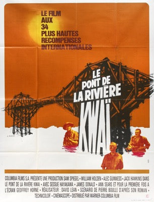 Bridge on the River Kwai (1958) original movie poster for sale at Original Film Art - Vintage Movie Posters