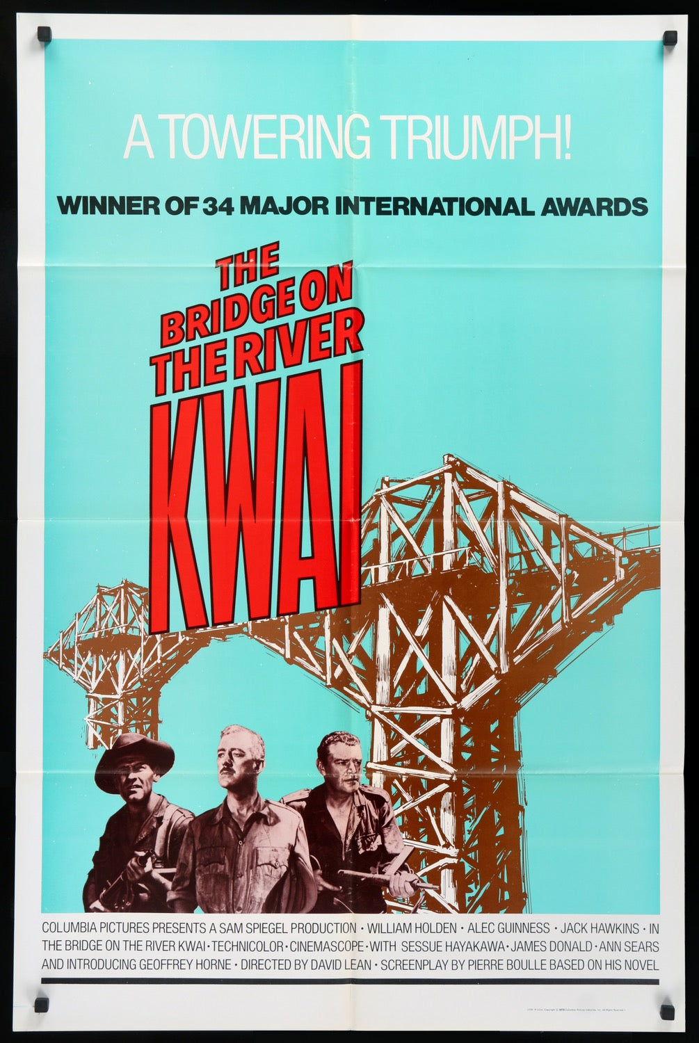 Bridge on the River Kwai (1958) original movie poster for sale at Original Film Art