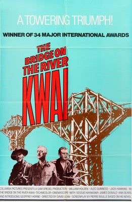 Bridge on the River Kwai (1958) original movie poster for sale at Original Film Art - Vintage Movie Posters