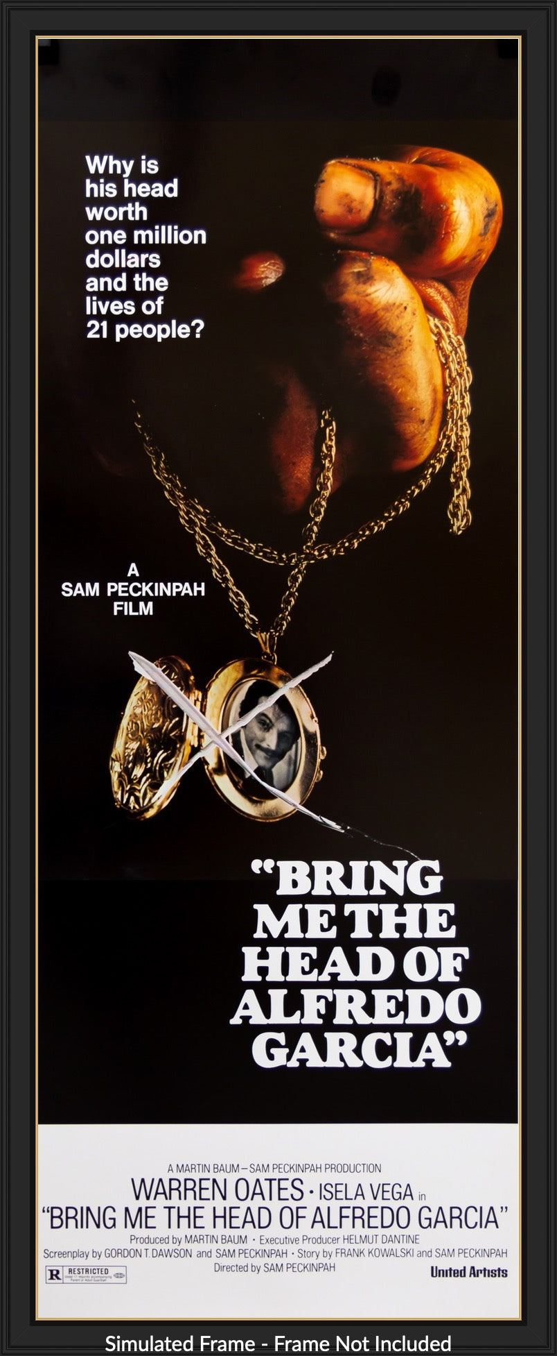 Bring Me the Head of Alfredo Garcia (1974) original movie poster for sale at Original Film Art - Vintage Movie Posters