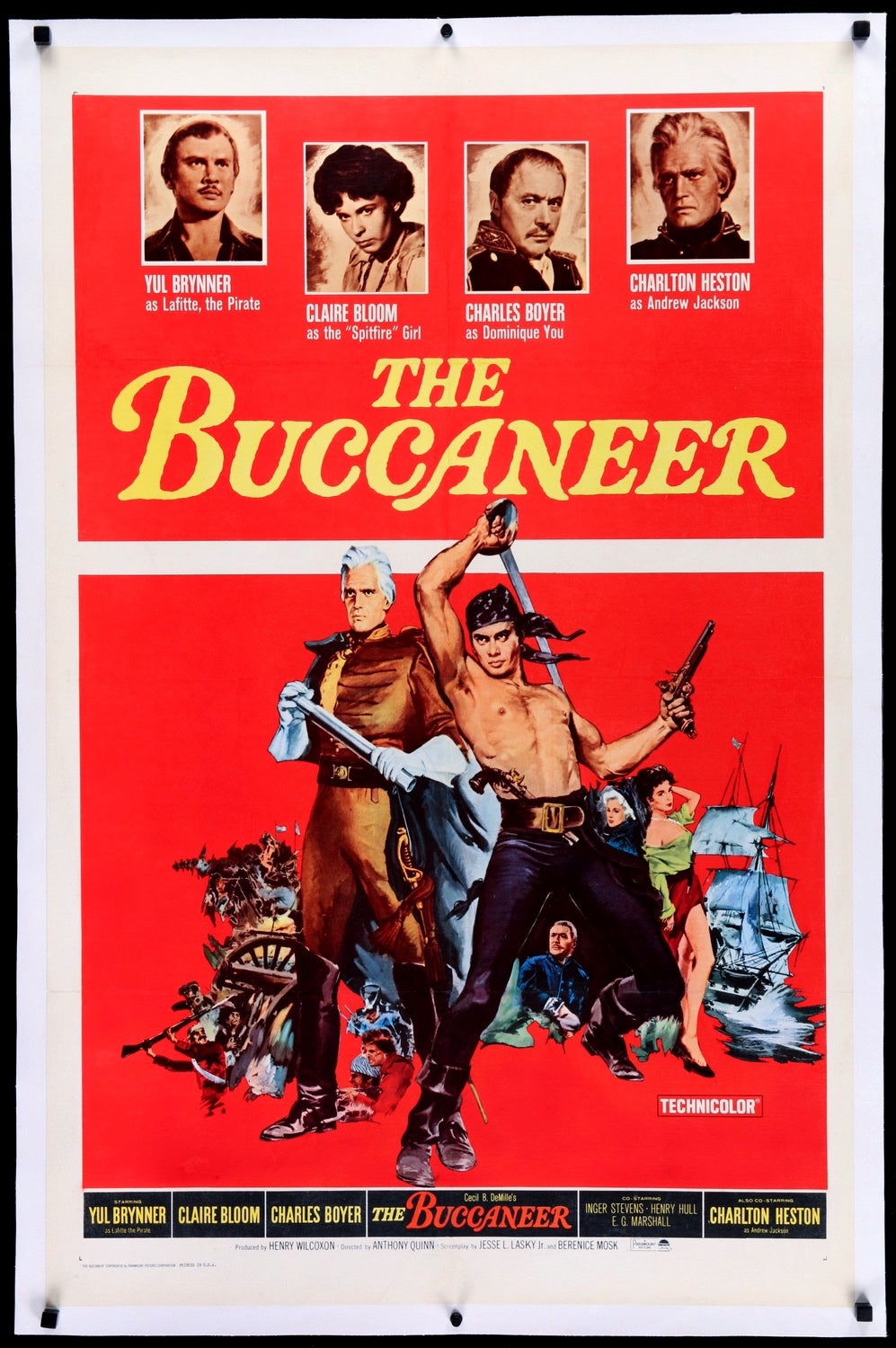 Buccaneer (1958) original movie poster for sale at Original Film Art