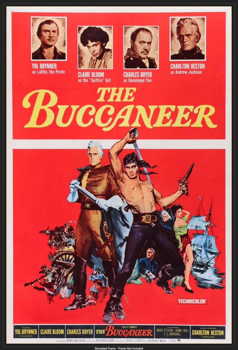 Buccaneer (1958) original movie poster for sale at Original Film Art - Vintage Movie Posters