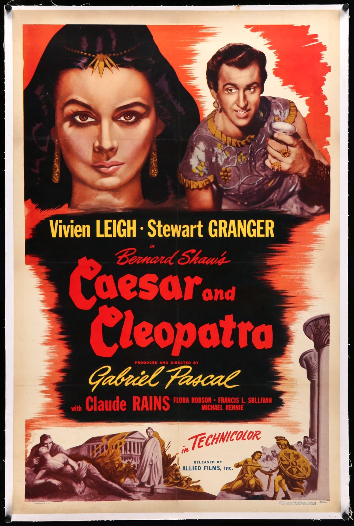 Caesar and Cleopatra (1945) original movie poster for sale at Original Film Art