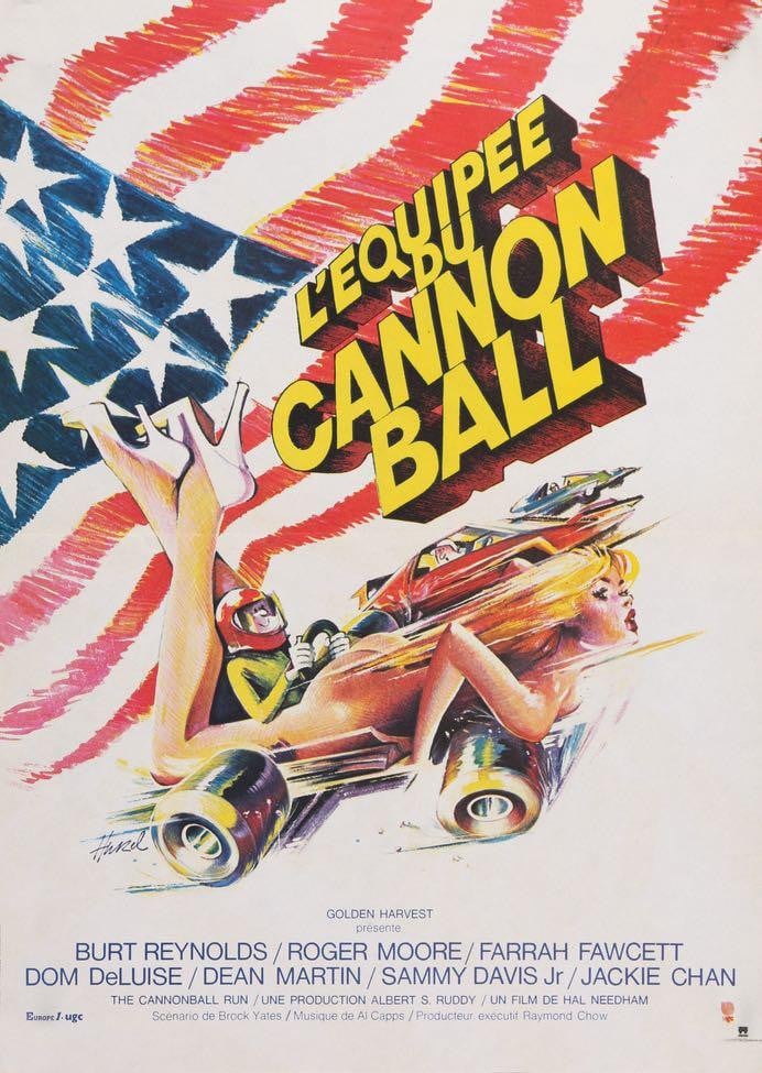 Cannonball Run (1981) original movie poster for sale at Original Film Art - Vintage Movie Posters