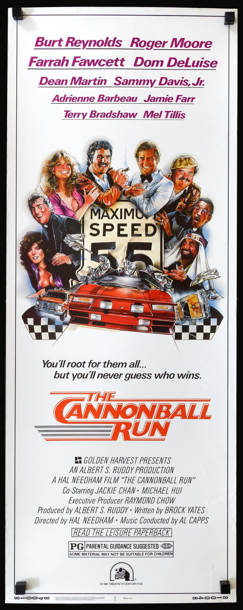 Cannonball Run (1981) original movie poster for sale at Original Film Art