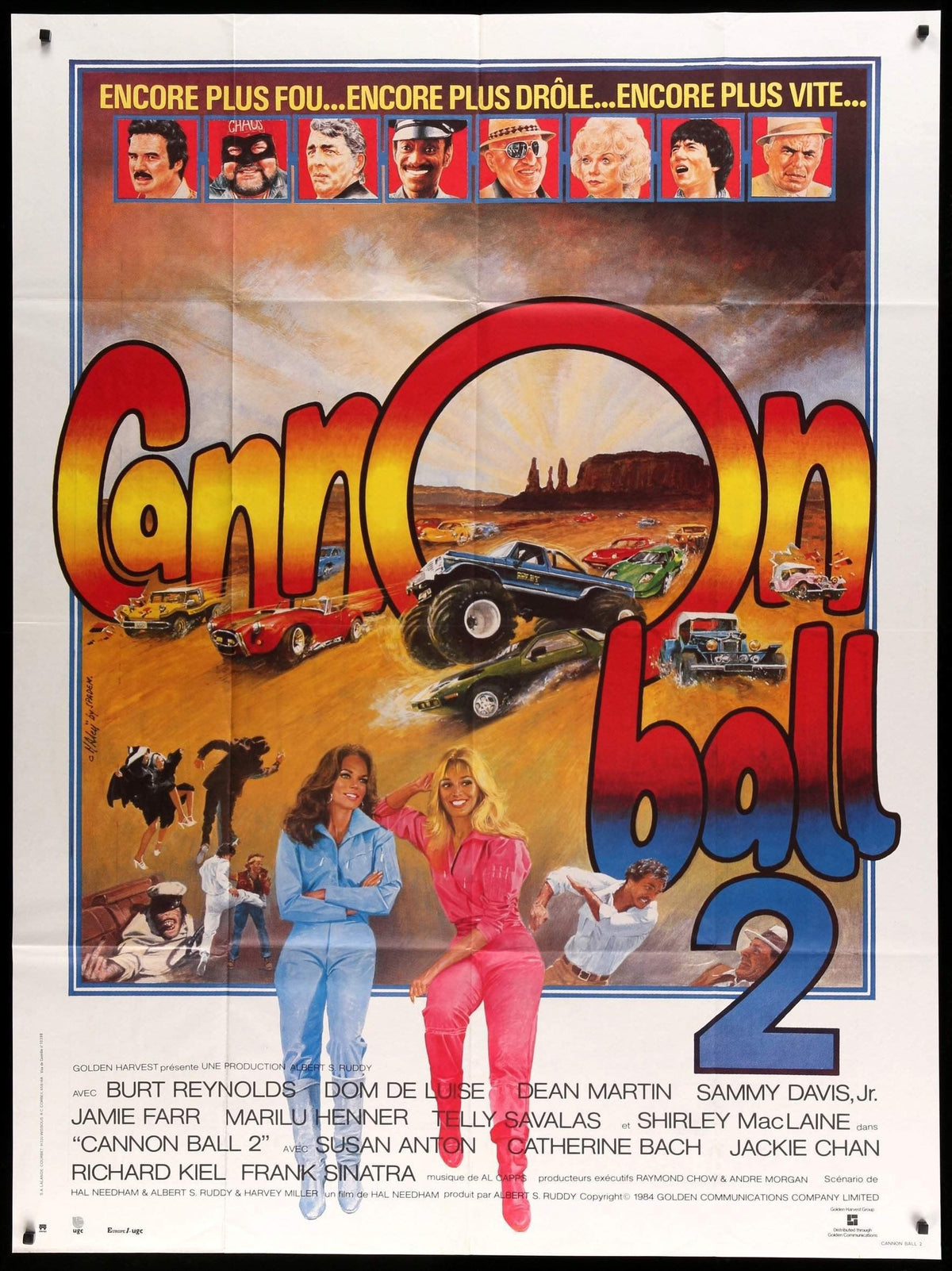 Cannonball Run 2 (1984) original movie poster for sale at Original Film Art - Vintage Movie Posters