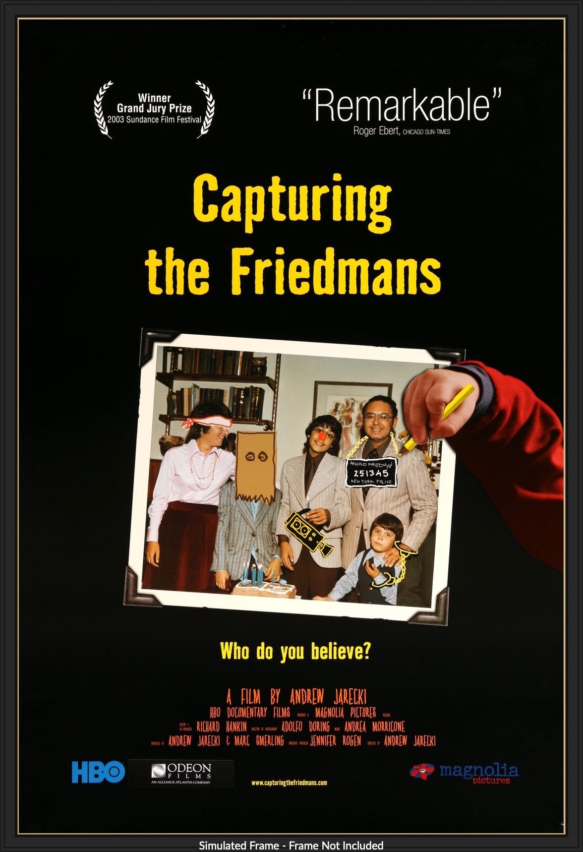 Capturing the Friedmans (2003) original movie poster for sale at Original Film Art - Vintage Movie Posters