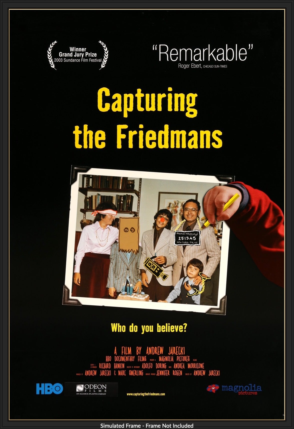 Capturing the Friedmans (2003) original movie poster for sale at Original Film Art