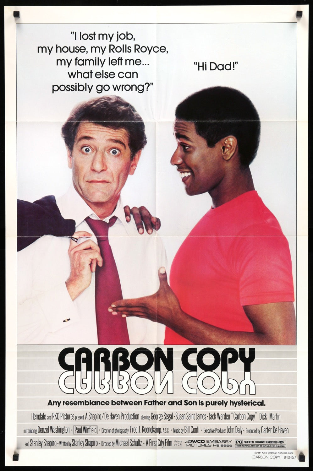 Carbon Copy (1981) original movie poster for sale at Original Film Art