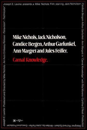 Carnal Knowledge (1971) original movie poster for sale at Original Film Art - Vintage Movie Posters