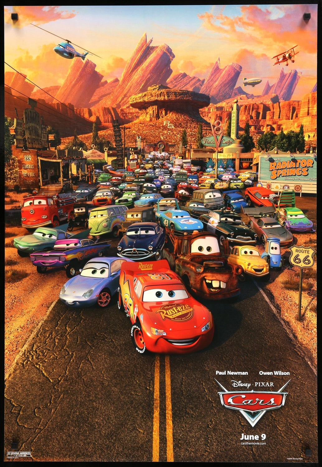 Cars (2006) original movie poster for sale at Original Film Art - Vintage Movie Posters