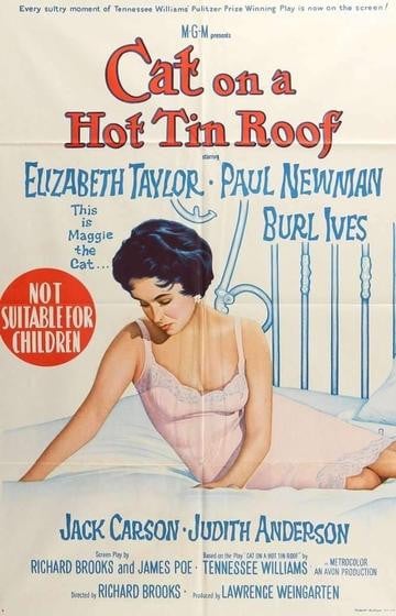 Cat on a Hot Tin Roof (1958) original movie poster for sale at Original Film Art - Vintage Movie Posters