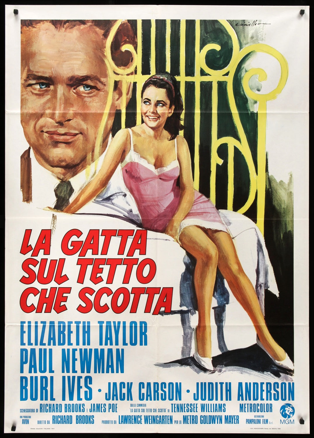 Cat on a Hot Tin Roof (1958) original movie poster for sale at Original Film Art - Vintage Movie Posters