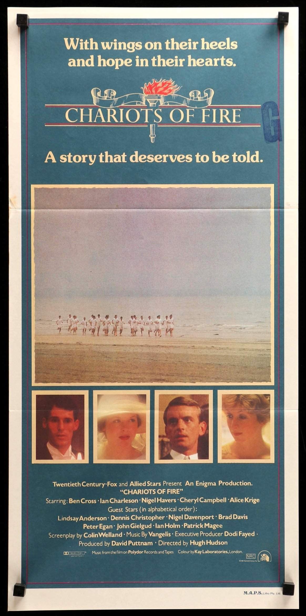 Chariots of Fire (1981) original movie poster for sale at Original Film Art