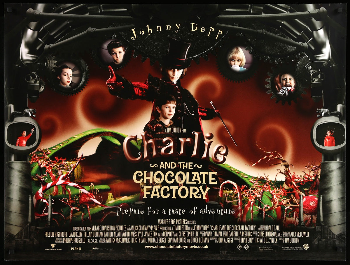 Charlie and the Chocolate Factory (2005) original movie poster for sale at Original Film Art - Vintage Movie Posters