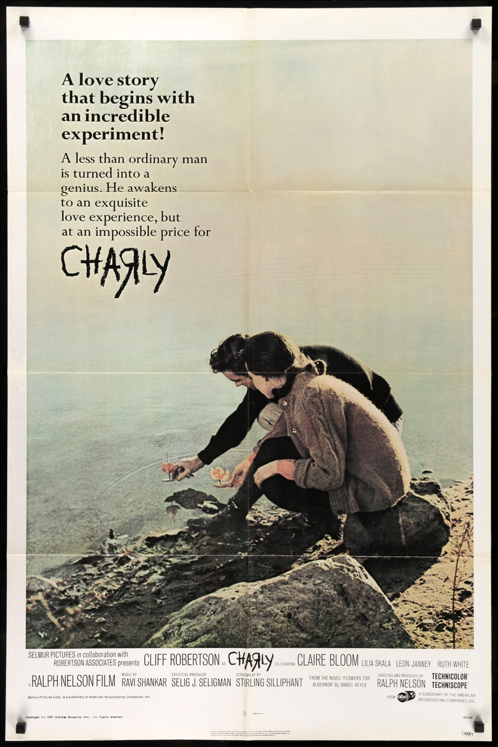 Charly (1968) original movie poster for sale at Original Film Art - Vintage Movie Posters