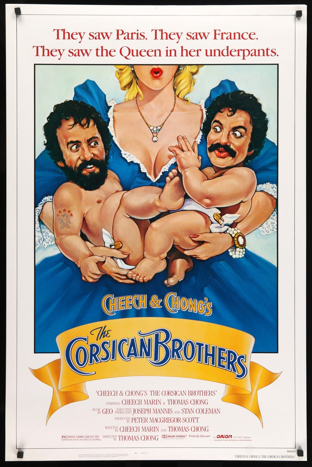 Cheech and Chong&#39;s The Corsican Brothers (1984) original movie poster for sale at Original Film Art - Vintage Movie Posters