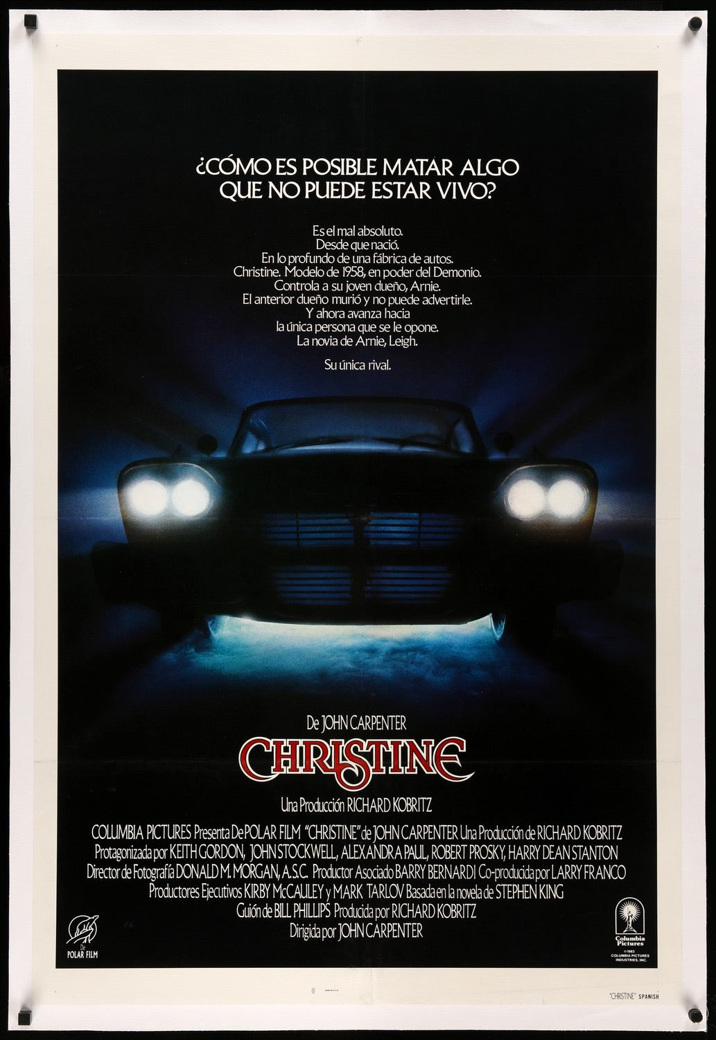 Christine (1983) original movie poster for sale at Original Film Art