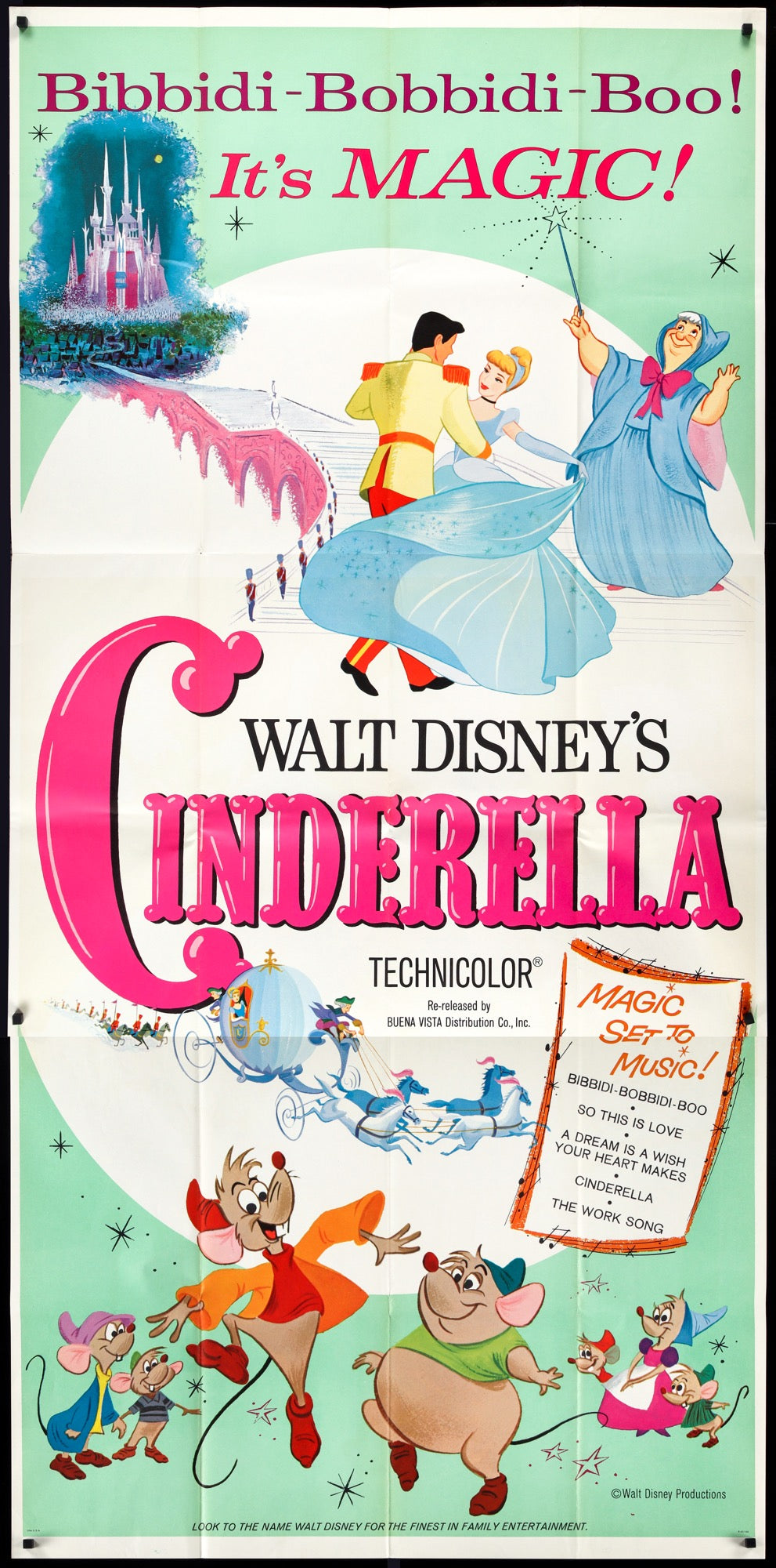 Cinderella (1950) original movie poster for sale at Original Film Art - Vintage Movie Posters