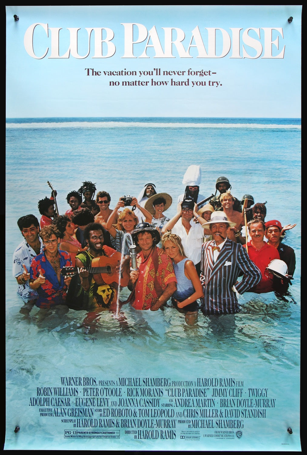 Club Paradise (1986) original movie poster for sale at Original Film Art - Vintage Movie Posters