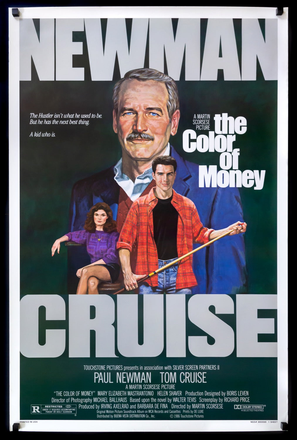 Color of Money (1986) original movie poster for sale at Original Film Art - Vintage Movie Posters