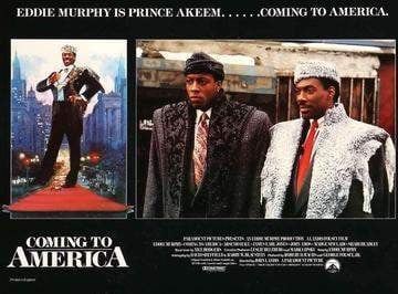 Coming to America (1988) original movie poster for sale at Original Film Art - Vintage Movie Posters