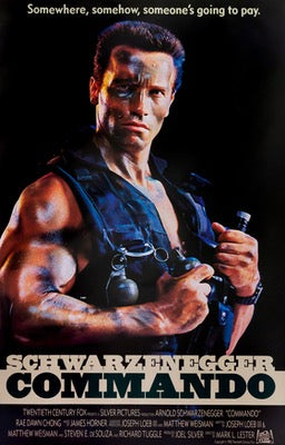 Commando (1985) original movie poster for sale at Original Film Art - Vintage Movie Posters