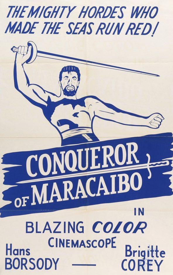 Conqueror of Maracaibo (1961) original movie poster for sale at Original Film Art - Vintage Movie Posters