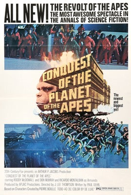 Conquest of the Planet of the Apes (1972) original movie poster for sale at Original Film Art - Vintage Movie Posters