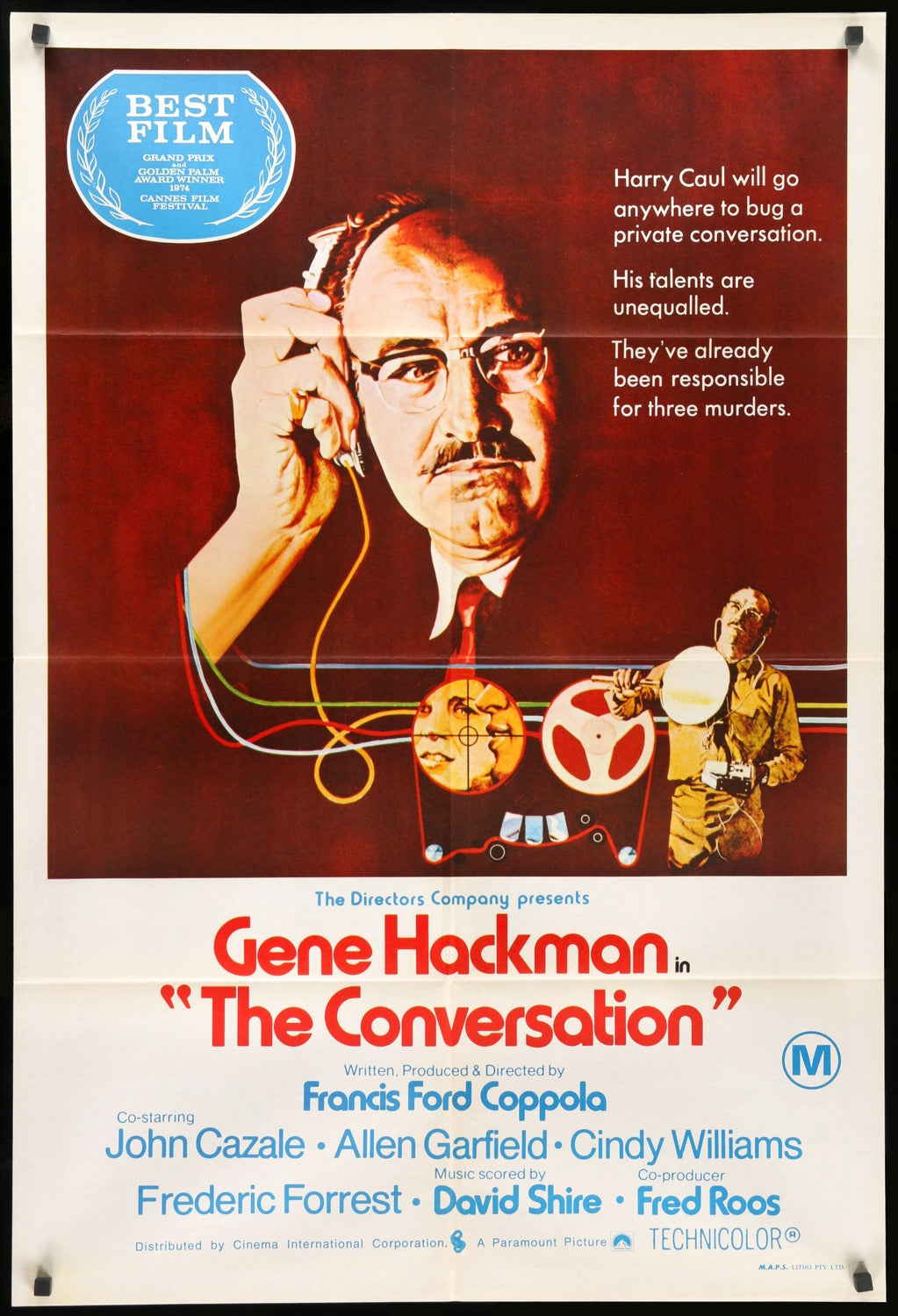 Conversation (1974) original movie poster for sale at Original Film Art