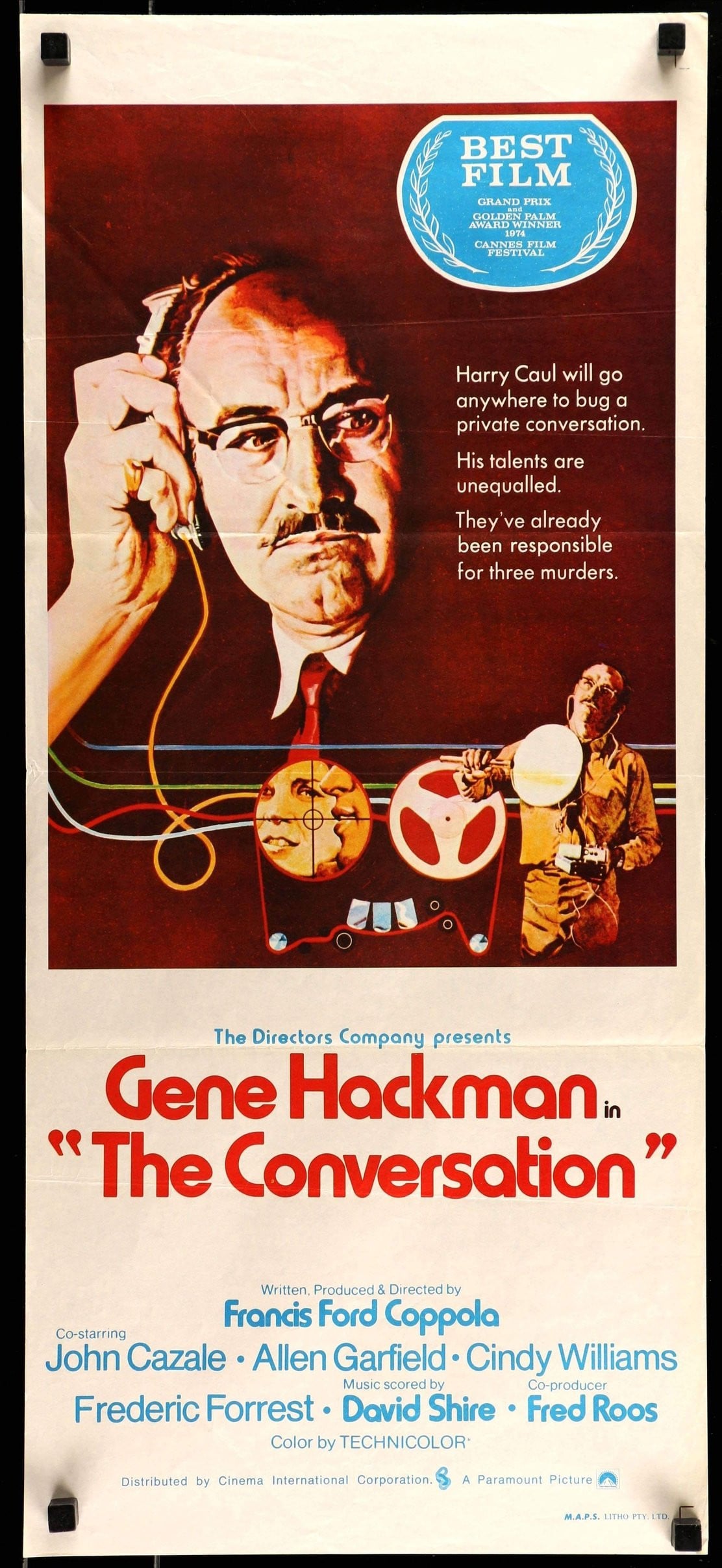 Conversation (1974) original movie poster for sale at Original Film Art - Vintage Movie Posters
