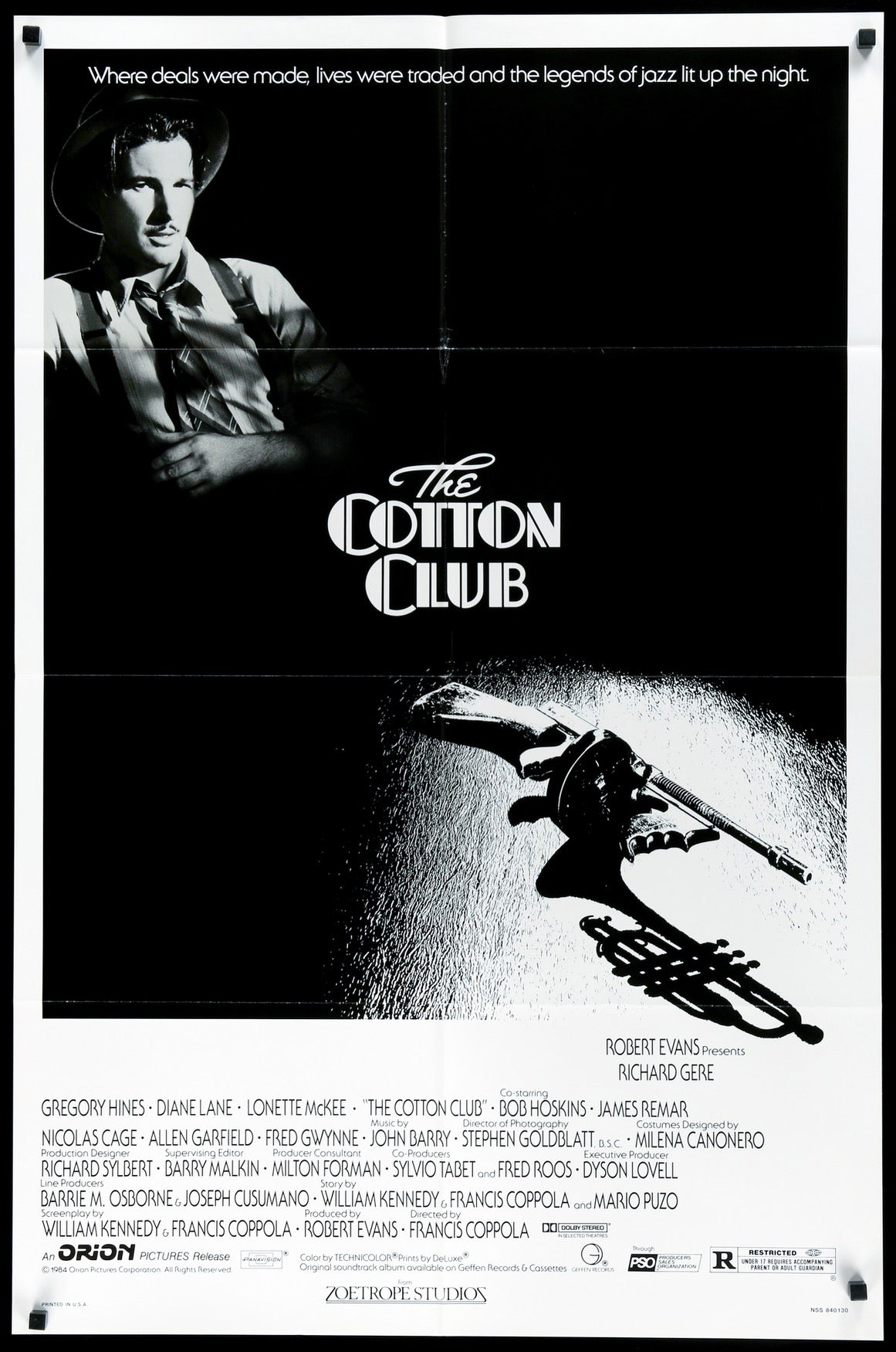 Cotton Club (1984) original movie poster for sale at Original Film Art