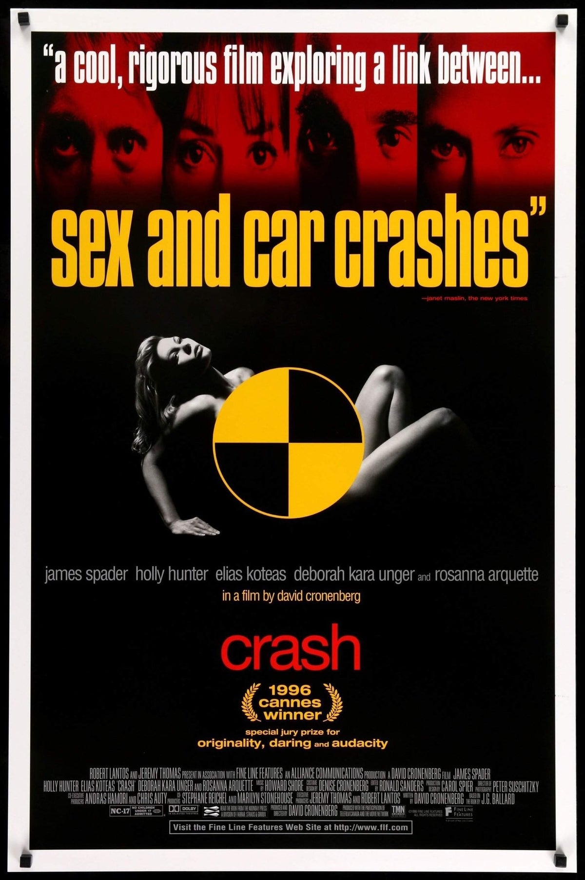 Crash (1996) original movie poster for sale at Original Film Art