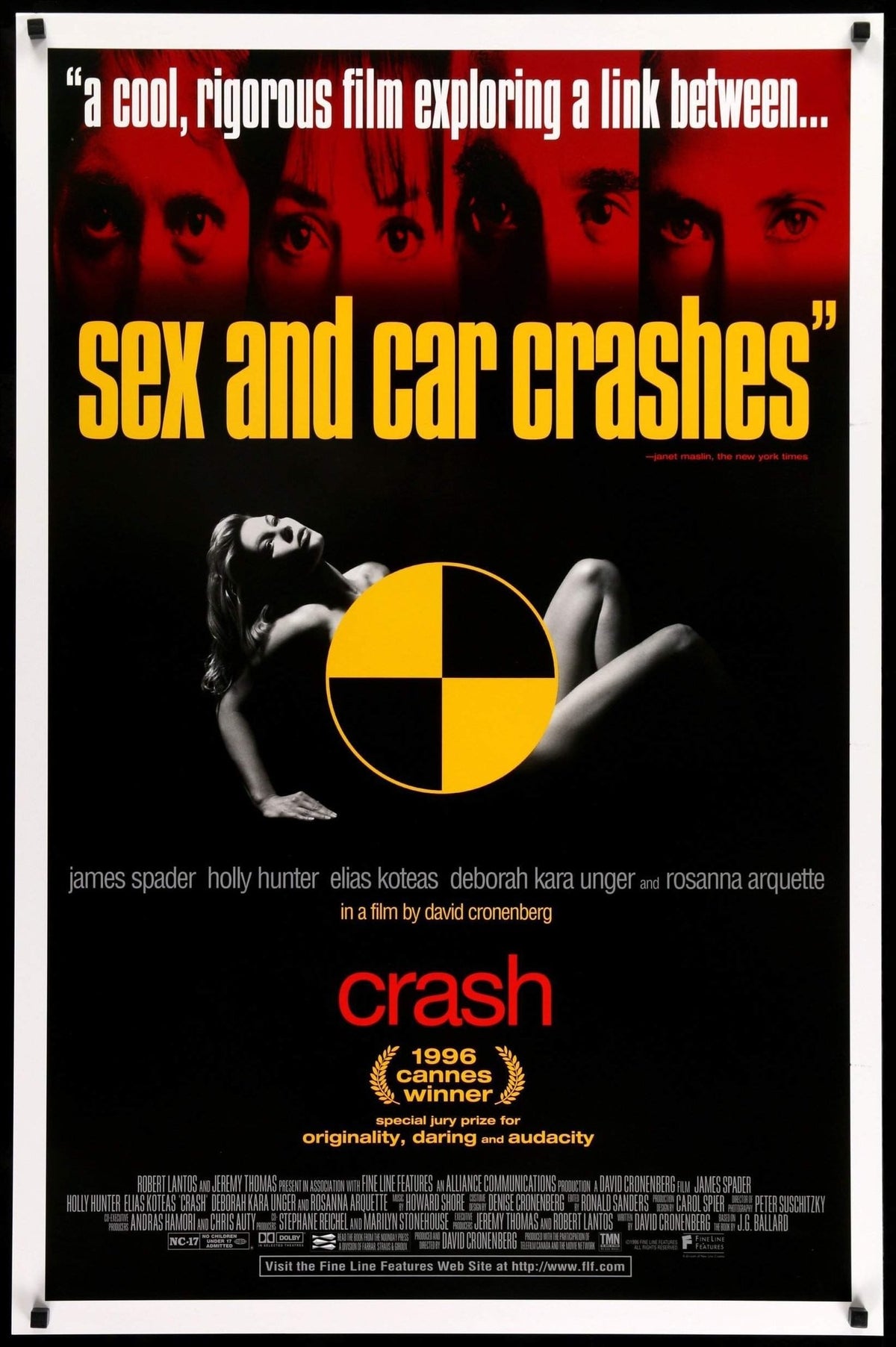 Crash (1996) original movie poster for sale at Original Film Art - Vintage Movie Posters
