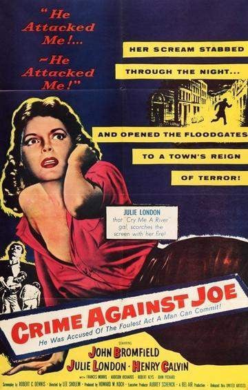 Crime Against Joe (1956) original movie poster for sale at Original Film Art - Vintage Movie Posters