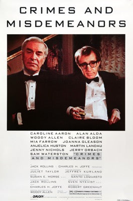 Crimes and Misdemeanors (1989) original movie poster for sale at Original Film Art - Vintage Movie Posters