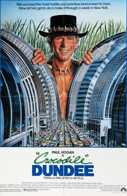 Crocodile Dundee (1986) original movie poster for sale at Original Film Art - Vintage Movie Posters