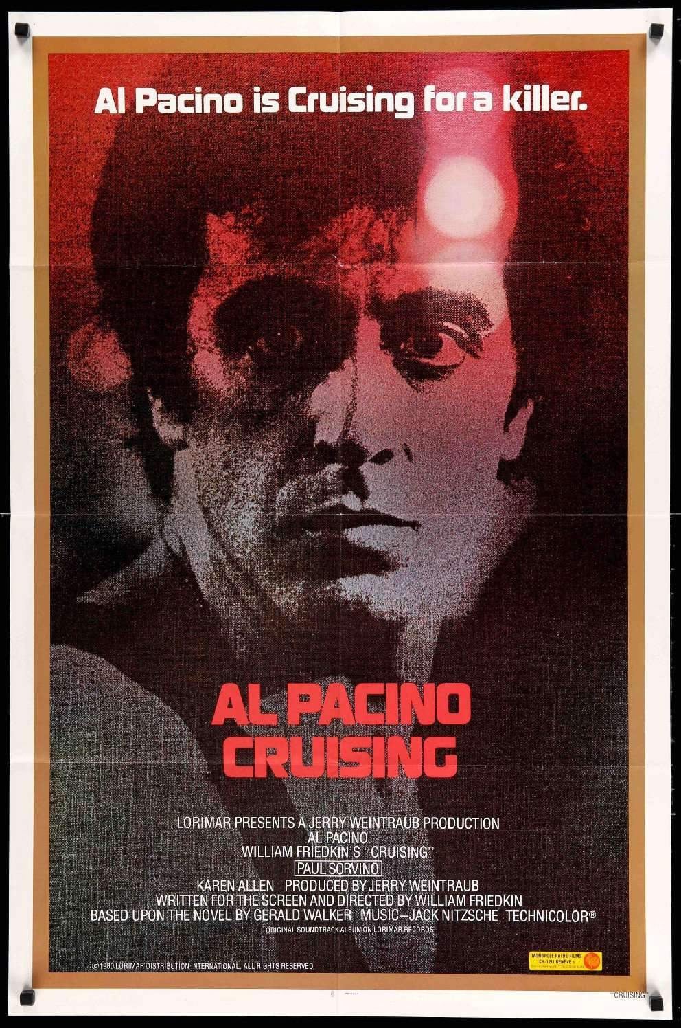 Cruising (1980) original movie poster for sale at Original Film Art - Vintage Movie Posters
