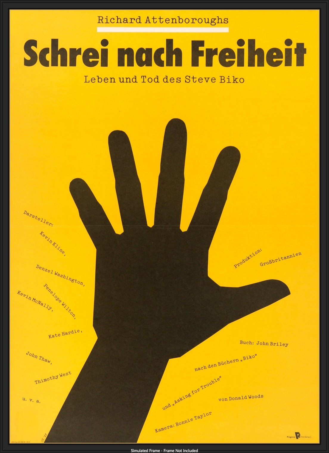 Cry Freedom (1987) original movie poster for sale at Original Film Art - Vintage Movie Posters