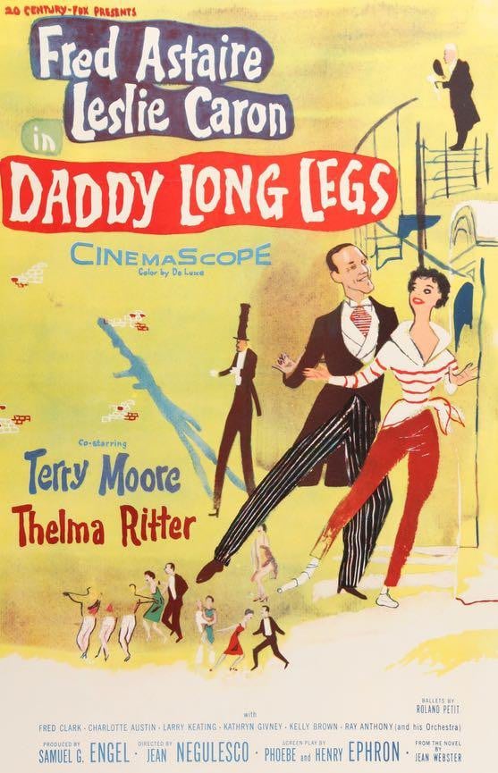 Daddy Long Legs (1955) original movie poster for sale at Original Film Art