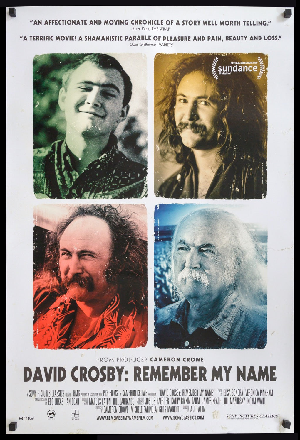 David Crosby: Remember My Name (2019) original movie poster for sale at Original Film Art