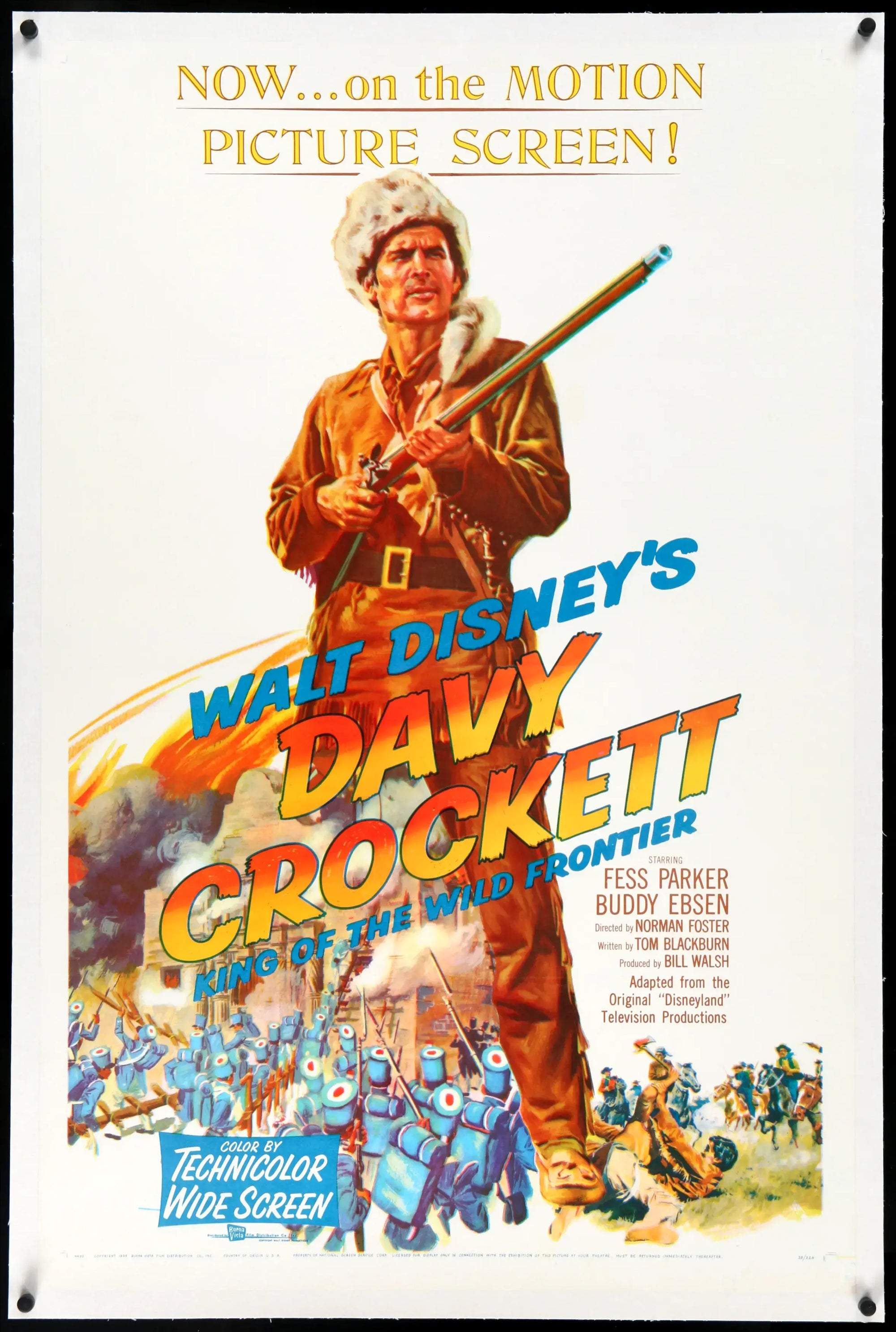 Davy Crockett, King of the Wild Frontier (1955) original movie poster for sale at Original Film Art