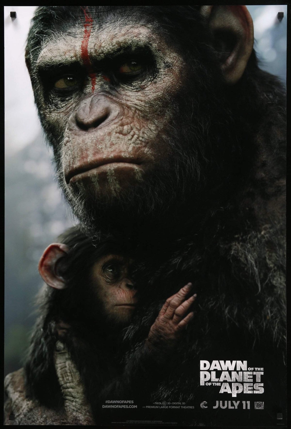 Dawn of the Planet of the Apes (2014) original movie poster for sale at Original Film Art - Vintage Movie Posters