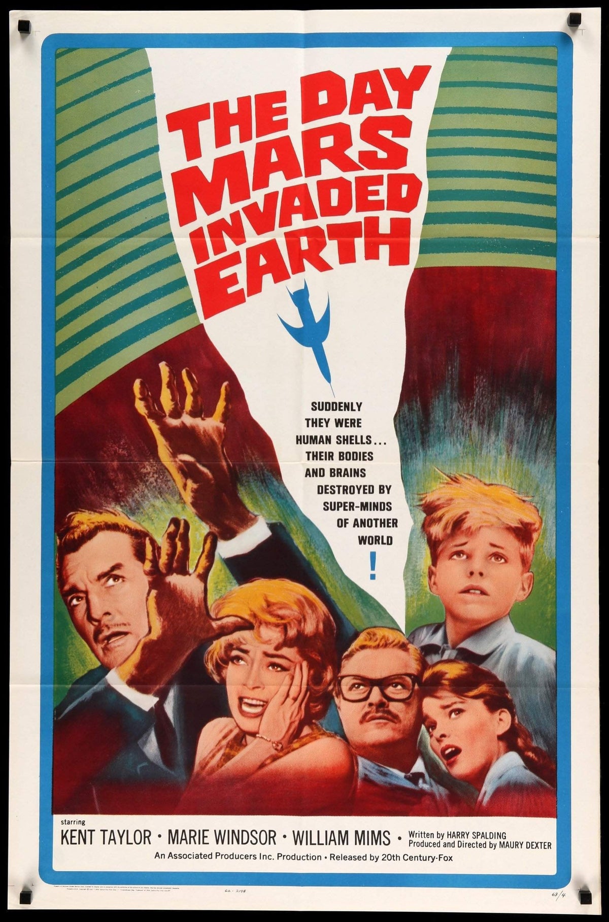 Day Mars Invaded Earth (1963) original movie poster for sale at Original Film Art