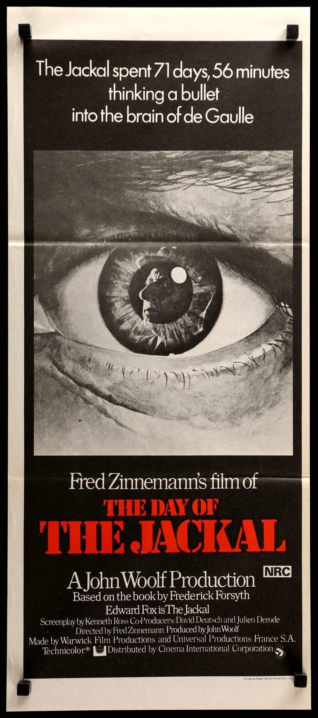 Day of the Jackal (1973) original movie poster for sale at Original Film Art - Vintage Movie Posters