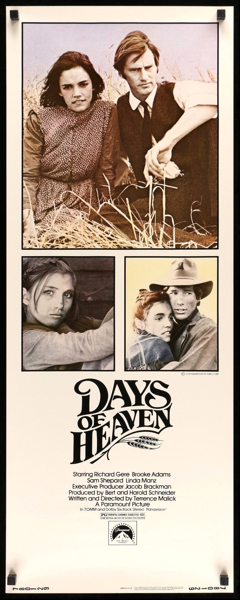 Days of Heaven (1978) original movie poster for sale at Original Film Art