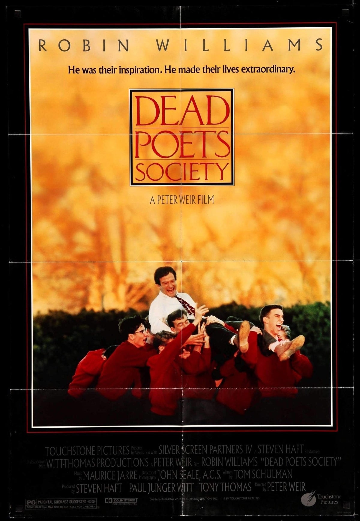Dead Poets Society (1989) original movie poster for sale at Original Film Art - Vintage Movie Posters