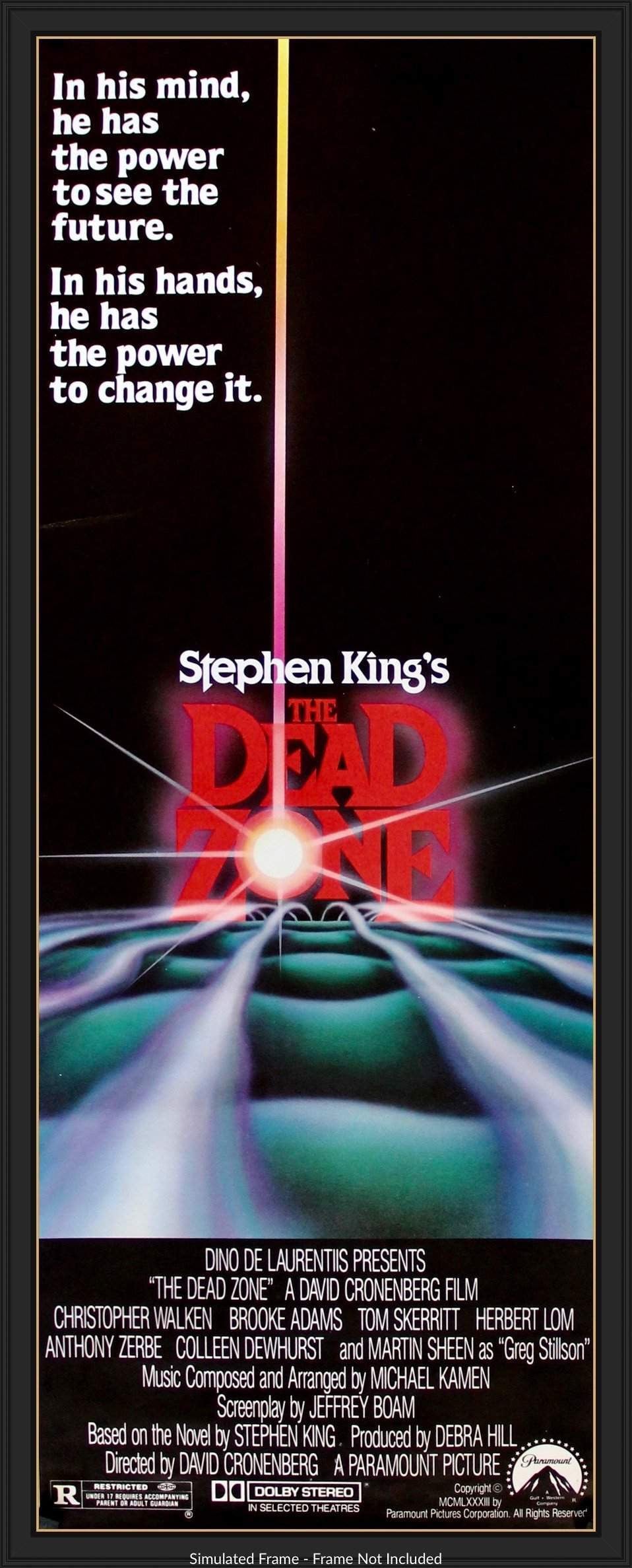 Dead Zone (1983) original movie poster for sale at Original Film Art - Vintage Movie Posters
